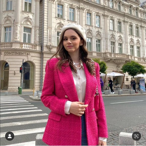 Zara tweed blazer bloggers fav - Picture 10 of 15